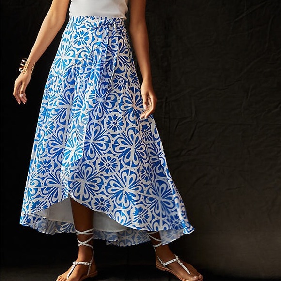 Anthropologie Hutch Printed Wrap Maxi Skirt NWT - Picture 3 of 6